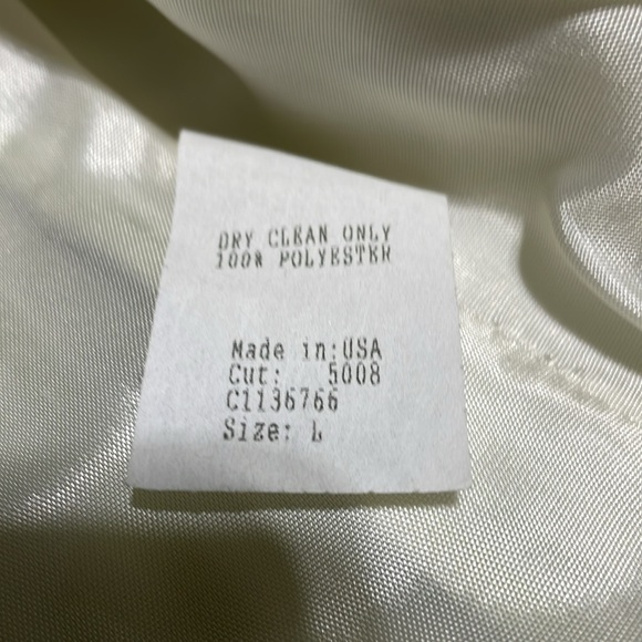 Zinc-Light Green Spring Jacket 3/4 Sleeves Fabric Buttons Ribbon Belt-L-#0087 - Picture 11 of 13